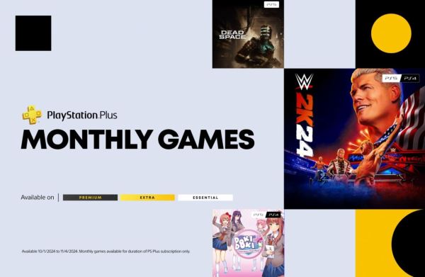 Бесплатные игры PS Plus Essential на октябрь 2024 года: Dead Space, WWE 2K24 и Doki Doki Literature Club!